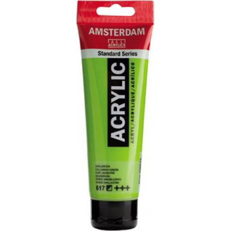 Ακρυλικό χρώμα Talens Amsterdam 617 yellowish green 120ml