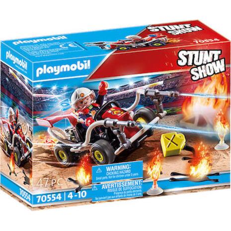 Playmobil Stunt Show: Καρτ με Πυροσβεστικό Όχημα 70554