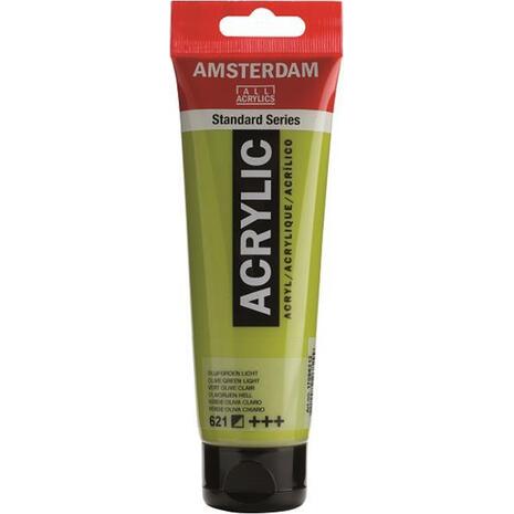 Ακρυλικό χρώμα Talens Amsterdam 621 Olive Green Light 120ml