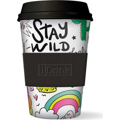 Kούπα θερμός i drink id0103 bamboo cup 435ml unicorn