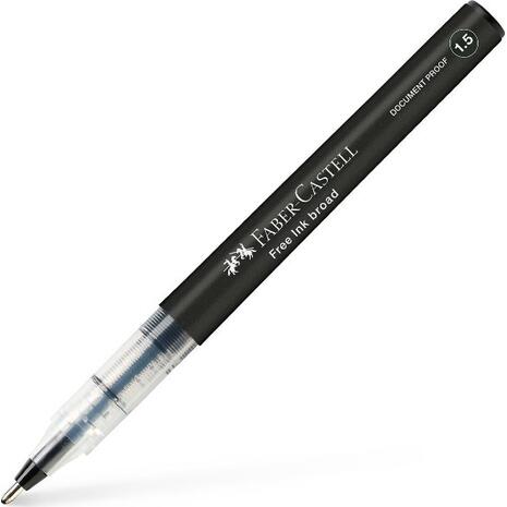 Στυλό FABER CASTELL Free INK Broad 1.5mm μαύρο