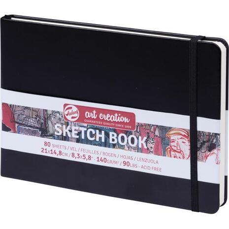 Μπλοκ Sketch Book Talens 21x15cm 80 φύλλων μαύρο (38900)