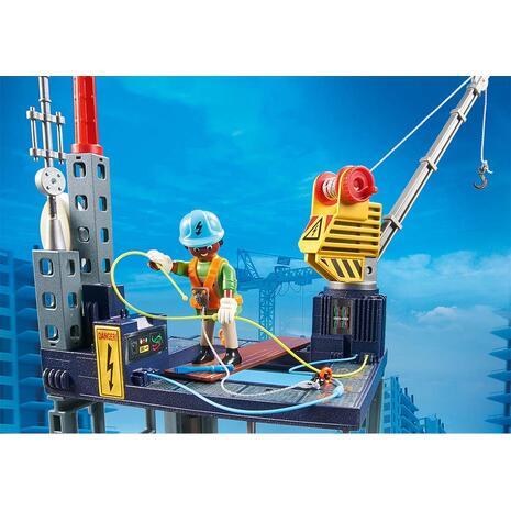 Playmobil City Action Starter Pack Εργοτάξιο με ανυψωτικό γερανό (70816)