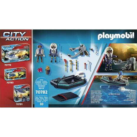 Playmobil City Action Σύλληψη ληστή έργων τέχνης από αστυνομικό jetpack (70782)