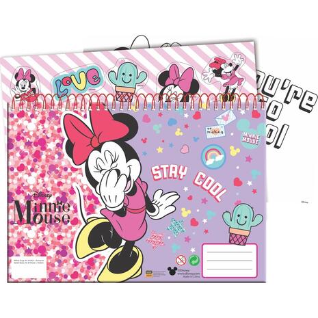 Μπλοκ Ζωγραφικής GIM Minnie Α4 23x33cm 40 φύλλων με αυτοκόλλητα (340-41416) - Ανακάλυψε Μπλοκ ζωγραφικής σε διάφορα μεγέθη και υπέροχα σχέδια από το Oikonomou-shop.gr.