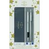 Σετ κασετίνα δώρου Parker Πένα & Στυλό Jotter Core Duo Stainless Steel CT (FP+BP)