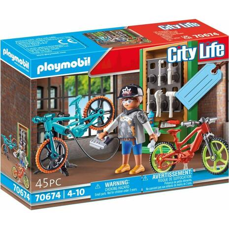 Playmobil City Life Gift Set Συνεργείο Ποδηλάτων (70674)