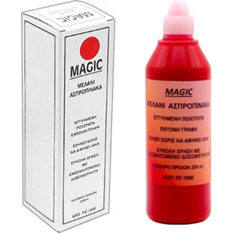 Μελάνι για μαρκαδόρο λευκού πίνακα Magic 200ml κόκκινο με δοσομετρητή (Κόκκινο)