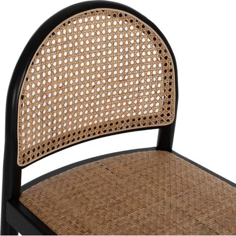 ΣΚΑΜΠΟ ΑΠΟ ΟΞΙΑ-RATTAN ΑΨΙΔΑ ΠΛΑΤΗ ΜΑΥΡΟ 43,5x50x98ΥεκHM9408.02