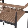 ΠΟΛΥΘΡΟΝΑ ΑΛΟΥΜΙΝΙΟΥ GRET HM5854.02 ΑΝΘΡΑΚΙ PΕ RATTAN ΜΠΕΖ 56x55,5x78Υ εκ.