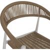 ΠΟΛΥΘΡΟΝΑ ΑΛΟΥΜΙΝΙΟΥ GRET HM5854.01 ΛΕΥΚΗ PE RATTAN ΜΠΕΖ 56x55,5x78Υεκ.