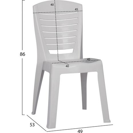 ΚΑΡΕΚΛΑ ΠΟΛΥΠΡΟΠΥΛΕΝΙΟΥ HM5821.01 ΛΕΥΚΗ 49x53x86 εκ.