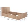 ΚΡΕΒΑΤΙ ADLER ΜΟΝΟ 90X200 SONAMA OAK HM2433.01