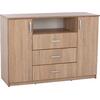 ΜΠΟΥΦΕΣ ΜΕ 2 ΝΤΟΥΛΑΠΙΑ Κ 3 ΣΥΡΤΑΡΙΑ ADLER SONAMA OAK HM2430 120X45X85Yεκ.