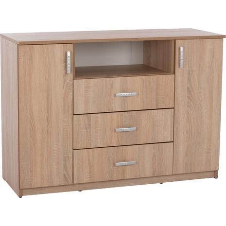 ΜΠΟΥΦΕΣ ΜΕ 2 ΝΤΟΥΛΑΠΙΑ Κ 3 ΣΥΡΤΑΡΙΑ ADLER SONAMA OAK HM2430 120X45X85Yεκ.