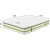 ΣΤΡΩΜΑ 150X200 ΑΝΩΣΤΡΩΜΑ ALOE VERA LATEX SUPER POCKET SPRING HM349.15 (ROLL PACKING)