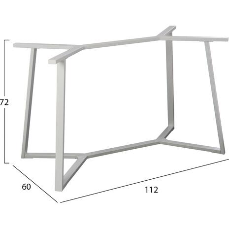 ΒΑΣΗ ΤΡΑΠΕΖΙΟΥ ΛΕΥΚΗ ΜΕΤΑΛΛΙΚΗ HM471.02 112X60X72 εκ.