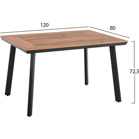 ΣΕΤ 5 ΤΜΧ ΜΕ ΤΡΑΠΕΖΙ POLYWOOD& ΠΟΛΥΘΡΟΝΕΣ MILLER ΓΚΡΙ HM10503.10