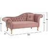 ΑΝΑΚΛΙΝΔΡΟ T.CHESTERFIELD ΣΑΠΙΟ ΜΗΛΟ ΒΕΛΟΥΔΟ NIOVI HM3008.05 ΔΕΞΙ ΜΠΡΑΤΣΟ 187x61x82Y