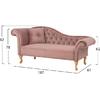 ΑΝΑΚΛΙΝΔΡΟ T.CHESTERFIELD NIOVI HM3007.05 ΣΑΠΙΟ ΜΗΛΟ ΒΕΛΟΥΔΟ-ΠΟΔΙΑ ΦΥΣΙΚΟ 187x61x82Υεκ