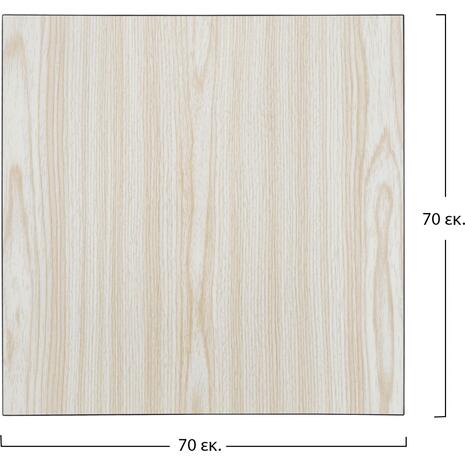 ΕΠΙΦΑΝΕΙΑ ΤΡΑΠΕΖΙΟΥ ΑΠΟ MDF 70Χ70 εκ. HM8438.03 ΔΡΥΣ ΜΑΥΡΟ