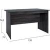 ΓΡΑΦΕΙΟ ΜΕΛΑΜΙΝΗΣ HAYDEN 120x71x74,5 HM2285.01 ΣΕ ΑΝΘΡΑΚΙ ΧΡΩΜΑ