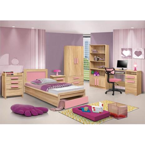 ΝΤΟΥΛΑΠΑ 2ΦΥΛΛΗ PLAYROOM SONAMA-ΡΟΖ HM335+HM336.02 80X50X180εκ.