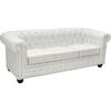 ΚΑΝΑΠΕΣ 3ΘΕΣΙΟΣ T.CHESTERFIELD HM3009.02 ΤΕΧΝΟΔΕΡΜΑ ΛΕΥΚΟ ΜΑΤ 208x90x73 εκ.