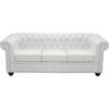 ΚΑΝΑΠΕΣ 3ΘΕΣΙΟΣ T.CHESTERFIELD HM3009.02 ΤΕΧΝΟΔΕΡΜΑ ΛΕΥΚΟ ΜΑΤ 208x90x73 εκ.