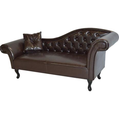 ΑΝΑΚΛΙΝΔΡΟ T.CHESTERFIELD NIOVI HM3008.01 PU ΣΚ.ΚΑΦΕ-ΜΑΥΡΑ ΠΟΔΙΑ(ΔΕΞΙ)190x61x84Yεκ