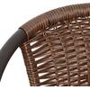 ΠΟΛΥΘΡΟΝΑ ΚΑΡΕΚΛΑ CAMEL HM5015.02 ΚΑΦΕ ΜΕΤΑΛΛΙΚΗ ΜΕ WICKER ΚΑΦΕ 48x48-53x72 cm