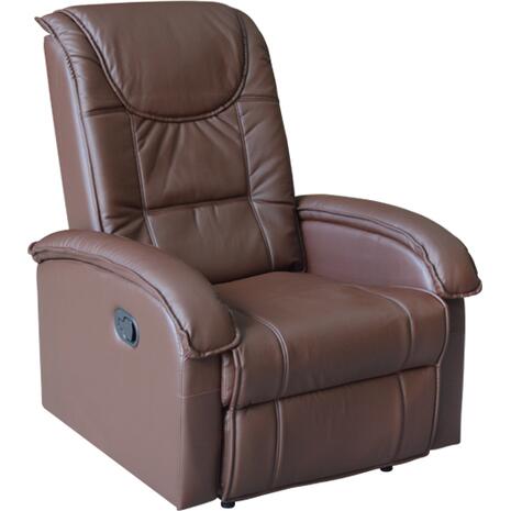 ΠΟΛΥΘΡΟΝΑ RELAX ΜΕ ΜΗΧΑΝΙΣΜΟ MASSAGE ROCCA HM0026.03 PU ΚΑΦΕ ΣΚΟΥΡΟ 80x96x97 εκ.