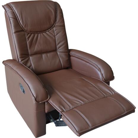 ΠΟΛΥΘΡΟΝΑ RELAX ΜΕ ΜΗΧΑΝΙΣΜΟ MASSAGE ROCCA HM0026.03 PU ΚΑΦΕ ΣΚΟΥΡΟ 80x96x97 εκ.