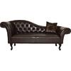 ΑΝΑΚΛΙΝΔΡΟ T.CHESTERFIELD NIOVI HM3007.01 PU ΣΚ.ΚΑΦΕ-ΜΑΥΡΑ ΠΟΔΙΑ 190x61x84Yεκ.