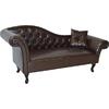 ΑΝΑΚΛΙΝΔΡΟ T.CHESTERFIELD NIOVI HM3007.01 PU ΣΚ.ΚΑΦΕ-ΜΑΥΡΑ ΠΟΔΙΑ 190x61x84Yεκ.