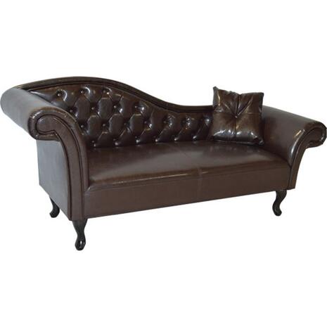 ΑΝΑΚΛΙΝΔΡΟ T.CHESTERFIELD NIOVI HM3007.01 PU ΣΚ.ΚΑΦΕ-ΜΑΥΡΑ ΠΟΔΙΑ 190x61x84Yεκ.