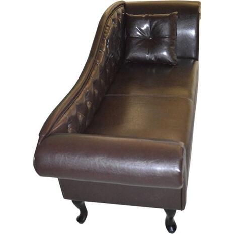 ΑΝΑΚΛΙΝΔΡΟ T.CHESTERFIELD NIOVI HM3007.01 PU ΣΚ.ΚΑΦΕ-ΜΑΥΡΑ ΠΟΔΙΑ 190x61x84Yεκ.