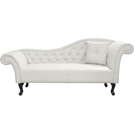 ΑΝΑΚΛΙΝΔΡΟ T.CHESTERFIELD NIOVI HM3008.02 PU ΛΕΥΚΟ-ΜΑΥΡΑ ΠΟΔΙΑ(ΔΕΞΙ)190x61x84Yεκ