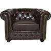 ΠΟΛΥΘΡΟΝΑ T.CHESTERFIELD POLINA HM3011.01 PU ΣΚΟΥΡΟ ΚΑΦΕ 110x90x73Yεκ.