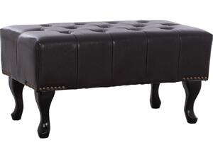 ΤΑΜΠΟΥΡΕ ΥΠΟΠΟΔΙΟ T.CHESTERFIELD EMMA HM226.01 PU 80x44x39Y εκ.ΣΚ.ΚΑΦΕ