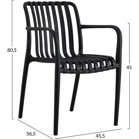 ΠΟΛΥΘΡΟΝΑ ΠΟΛΥΠΡΟΠΥΛΕΝΙΟΥ TIPPY HM5940.02 ΜΑΥΡΗ 55x55x81Υεκ.