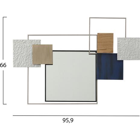 ΔΙΑΚΟΣΜΗΤΙΚΟ ΤΟΙΧΟΥ ΜΕΤΑΛΛΙΚΟ ΜΕ ΚΑΘΡΕΠΤΗ HM7560 95.9x5.7x66 εκ.
