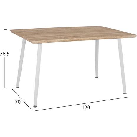 ΣΕΤ ΤΡΑΠΕΖΑΡΙΑΣ 5ΤΜΧ HM10350.02 ΤΡΑΠΕΖΙ 120x70x76,5 cm & ΚΑΡΕΚΛΕΣ VEGAS