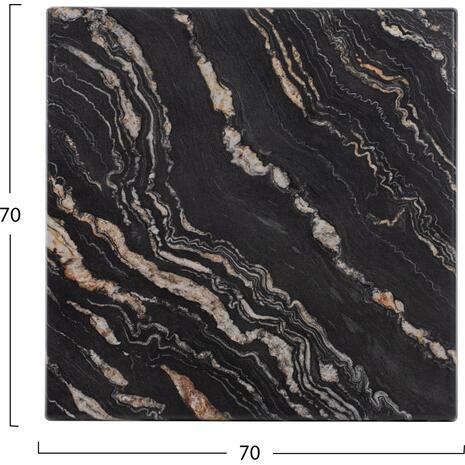 ΕΠΙΦΑΝΕΙΑ ΤΡΑΠΕΖΙΟΥ WERZALIT 70Χ70Χ3.5εκ.BLACK GOLD MARBLE HM5230.15