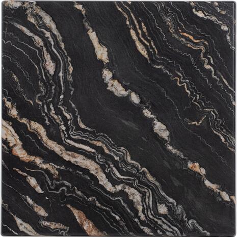 ΕΠΙΦΑΝΕΙΑ ΤΡΑΠΕΖΙΟΥ WERZALIT 70Χ70Χ3.5εκ.BLACK GOLD MARBLE HM5230.15