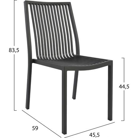 ΚΑΡΕΚΛΑ BRONCA ΑΛΟΥΜΙΝΙΟΥ ΓΚΡΙ HM5129.02 45,5x59x83,5 (Γκρι)