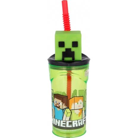 Ποτήρι πλαστικό Stor 3D Minecraft 360ml (530-40466)