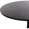 ΤΡΑΠΕΖΙ ΤΡΑΠΕΖΑΡΙΑΣ ROLLO HM9421.02 ΣΤΡΟΓΓΥΛΟ BLACK MARBLE Φ90x74 εκ.