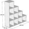 ΒΙΒΛΙΟΘΗΚΗ ΜΕΛΑΜΙΝΗΣ SCALE SONΟMA 120x30x123,6Υεκ.HM9238.12