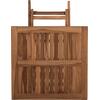 ΤΡΑΠΕΖΙ ΤΕΤΡΑΓΩΝΟ KENDALL ΠΤΥΣΣΟΜΕΝΟ HM9544 TEAK ΣΕ ΦΥΣΙΚΟ ΧΡΩΜΑ 80x80x75Yεκ.